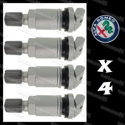 4x Tyre Pressure Sensor Valve Stem Service TPMS for Alfa Romeo Giulia Stelvio - Image 1 of 4