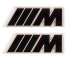 BMW Genuine 2pcs Set I20 iX Side Fender M Badge Emblem Black Gold 51145A3F9B3