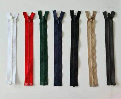 Chunky Plastic Zips No.5  Zip Zipper Open End FREE P&P - Image 1 of 2