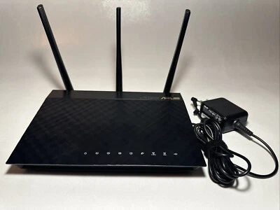ASUS RT-AC1750 Dual Band 3x3 AC1750 802.11AC Gigabit Wireless Router TESTED - Image 1 of 4
