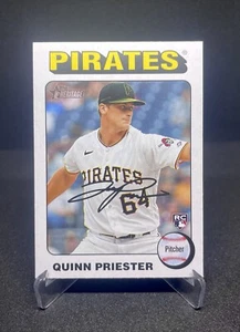 2024 Topps Heritage Quinn Priester White Border Parallel RC - Milwaukee Brewers - Picture 1 of 2