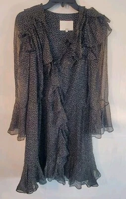 Vestido 3.1 Phillip Lim para mujer talla 8 con volantes de punto de seda  Foto 1 de 4