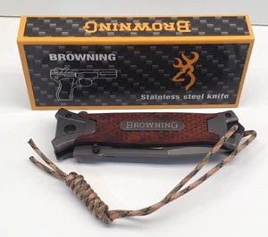 BROWNING N. 364 - Coltellino tempo libero campeggio - Lama acciaio - R355 - Picture 1 of 6