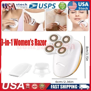 5 in 1 Wet & Dry Painless Rechargeable Lady Shaver Electric Razor for Women NEW - Picture 1 of 16