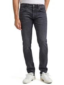 Pepe Jeans - Hombre Slim Fit Súper Vaqueros Elásticos - Track Vintage Negro - Imagen 1 de 4