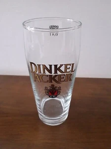 Boccale Bicchiere Pinta Birra in Vetro Dinkel Acker cl.0,4 da collezione - Picture 1 of 1