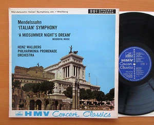 XLP 20037 Mendelssohn Italian Symphony Midsummer Night's Dream Wallberg NM/EX - Picture 1 of 4