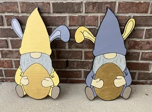Easter egg gnome wood cutout yard decoration - Picture 1 of 9