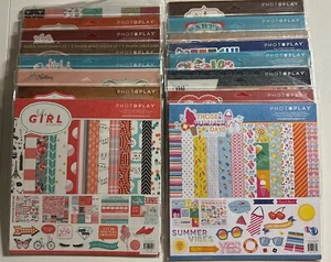 Photoplay 12 x 12 Paper Packs-Multiple Variations Available-You Choose - Picture 1 of 49