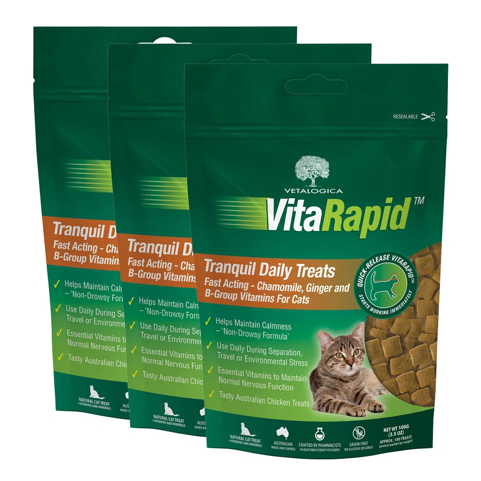Vetalogica VitaRapid for Cats Tranquil Daily Treats x 3 - image 1 of 1