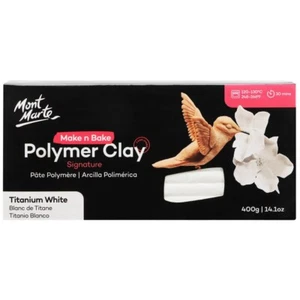 Polymer Clay Weiß 400g – weich, ofenhärtend, formbar für Schmuck, Figuren & mehr - Bild 1 von 7
