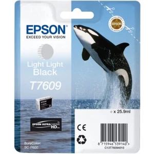 ORIGINAL EPSON PATRONEN T7609 C13T76097010 SCHWARZ LIGHT LIGHT Orca Tinten - Bild 1 von 1