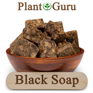 Raw African Black Soap Bar 100% Pure Natural Organic From Ghana Bulk Wholesale - Picture 1 of 24