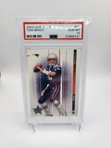 2003 Leaf R & S 51 Tom Brady PSA 10 Gem Mint🔥 - Picture 1 of 2