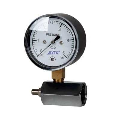 Low Capsule Pressure Gauge With Valve,0-5 PSI,2-1/2" Face Dial, - Image 1 of 4