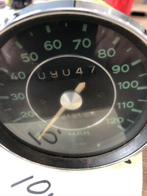 BONITO Velocímetro Porsche VDO Cara Verde Fecha Estampada 9/65 902-741-102-12 ALEMÁN Foto 1 de 4