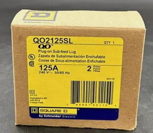 Square D QO2125SL Plug-on Sub Feed Lug, 125 amp, 2 Pole, 240V - NEW - Picture 1 of 2