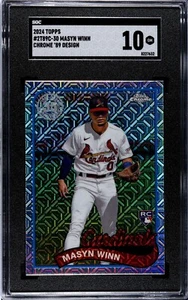 Masyn Winn 2024 Topps #2T89C-30 Chrome ’89 Design SGC 10 RC silver pack rookie - Picture 1 of 2