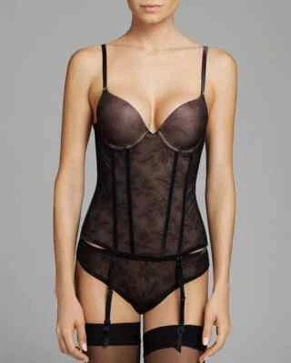 Corsé corto OnGossamer E2716 de terciopelo para mujer talla 36C Foto 1 de 2