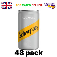 Schweppes Soda Water 48 Cans , 150ml
