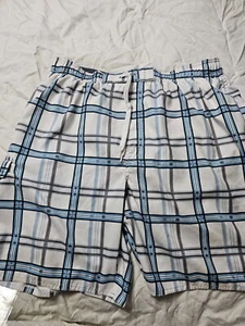 Newport Blue Beach Side, Swim Trunks Shorts Plaid Mesh Lining Size XXL Lot 9 - Picture 1 of 3