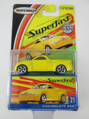 Matchbox Superfast  Limited Edition Chevrolet SSR 1/64 Scale NEW In package - Image 1 of 4