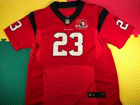 2012 Arian Foster Houston Texans Nike On Field Red Sewn Jersey Men's Size 52 Cover