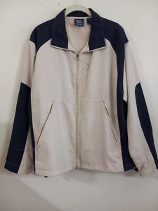 JOHN BLAIR JACKET  Lightweight  Khaki Tan / Navy   LGE - Picture 1 of 11