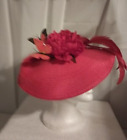 RED FASCINATOR FOR WEDDINGS. CHURCH AND SPECICIAL OCCASIONS