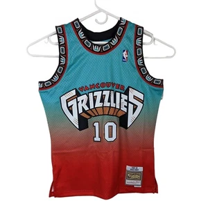 Mitchell & Ness Vancouver Grizzlies Mike Bibby #10 Stitched Swingman Jersey Sz M - Picture 1 of 11