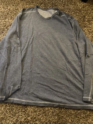 Men’s Tommy Bahama Reversible Long Sleeve Shirt, Blue Xxl - Image 1 of 2