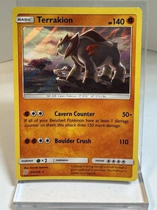Terrakion 122/236 Sm-Unified Minds Holo - Carta Pokémon LP - Imagen 1 de 2