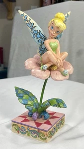 Jim Shore Tinkerbell Sitting Pretty 8" Figure Disney Showcase Collection - Picture 1 of 8