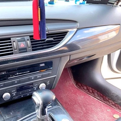 For Audi A6 C7 2012-2018 5D Carbon Fiber Pattern Interior DIY Trim Decals Foto 1 de 4