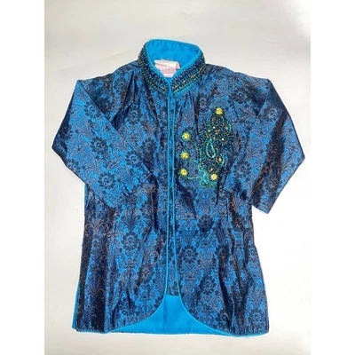 NWT Shreen Blue Beaded Embellished Kurta Youth Size 2 - Image 1 of 4