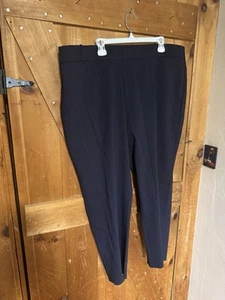 Pantaloni corti Liz Claiborne Career donna classici dritti blu navy taglia 20W - Foto 1 di 5