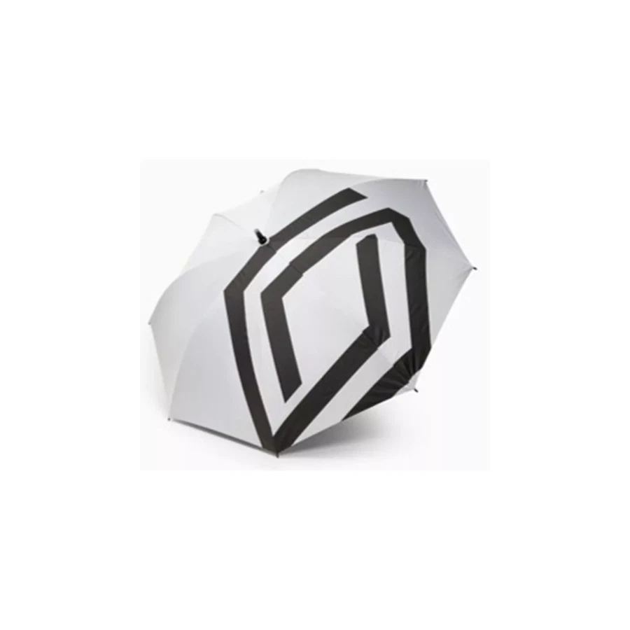 Orig.  Renault Golf Regenschirm weiß mit schwarzer Rhombe 7711948739 - Bild 1 von 1