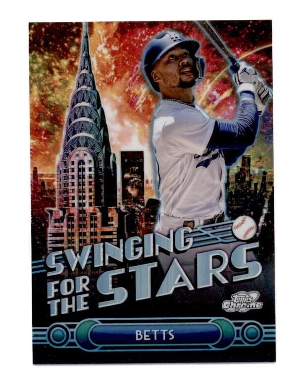 MOOKIE BETTS 2024 TOPPS COSMIC CHROME #STS-10 SWINGING FOR THE STARS SP T5727 - Image 1 of 2