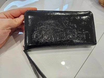 Original Damen Calvin Klein Portemonnaie Schwarz Geldbörse TOP Zustand - Bild 1 von 3