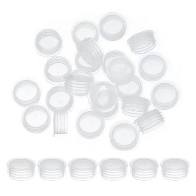 Tapones de plástico para sal y pimienta de 20 mm/0,79" de repuesto transparente para tapones Foto 1 de 4