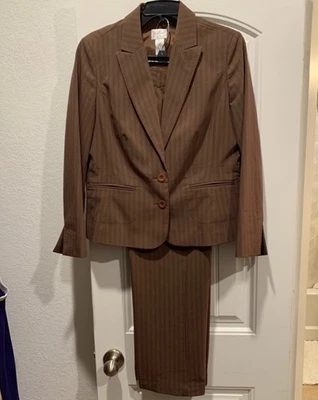 EMMA JAMES PANTALONES MARRÓN TRAJE TALLA 12PBLAZER PANTALONES 8 Foto 1 de 4