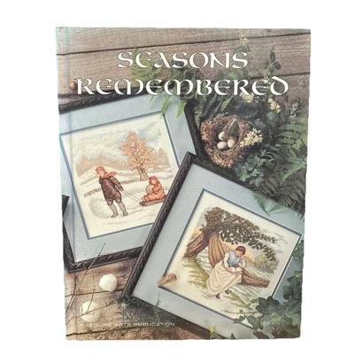SEASONS REMEMBERED By Leisure Arts Cross Stitch Patterns, Hardcover B418L - Image 1 of 4