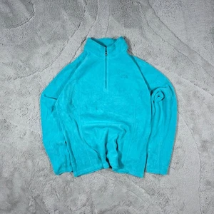 The North Face Women’s TKA 100 Glacier ¼ Zip Fleece Pullover Green Size L - Picture 1 of 5