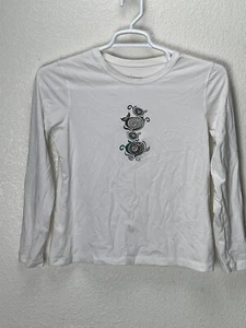 Lucy Lucy Tech Girls Long Sleeve Crew Neck Shirt Size Large Cotton Poly Blend - Picture 1 of 9