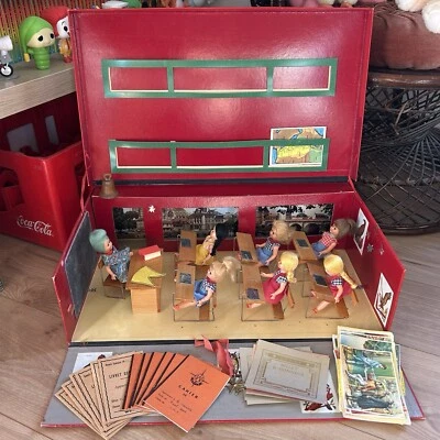 SALLE DE CLASSE ÉCOLE WEBER ANCIEN JOUET VINTAGE ANNÉES 60 MADE IN FRANCE 🇫🇷 - Photo 1/4