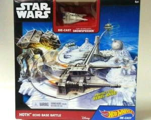 Hot Wheels Star Wars Hoth Echo Base Battle Play Set-Luke Snowspeeder Druckguss - Bild 1 von 4