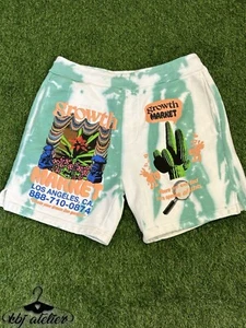 Market Shorts Men Medium Graphic Print Colorful Tie Dye - Picture 1 of 14
