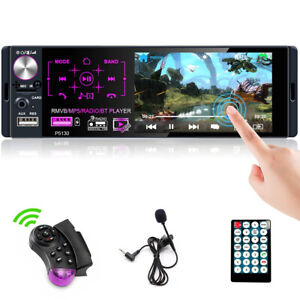 4.1" Autoradio 1Din Mit RDS AM FM Bluetooth USB Subwoofer MP5 Touchscreen Player