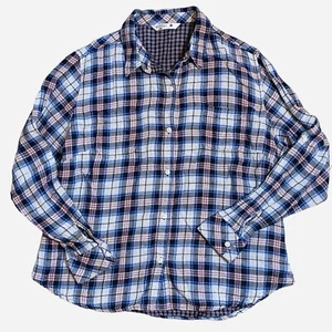 Camicia di flanella a quadri Riders By Lee rosa/blu/bianco/nero con maniche a linguetta XL - Foto 1 di 7