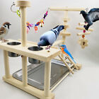 Wooden Parrot Playstand Perch Gym Exercise Cockatiel Bird Play Stand Playpen